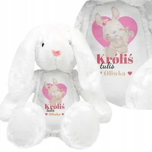 PRZYTULANKA Królik PREZENT dla DZIECI Kreator Imię - Maskotki i pluszaki - miniaturka - grafika 1