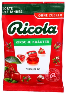 Ricola, cukierki ziołowe bez cukru, wiśnia z ziołami, 75g - Cukierki - miniaturka - grafika 1