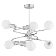 Lampy sufitowe - Disco lampa wisząca 6-punktowa chrom 63234 - miniaturka - grafika 1