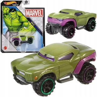 Hot Wheels Marvel Hulk Auto Samochodzik Metalowy Kolekcjonerski Mattel - Klocki - miniaturka - grafika 1