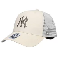 Czapki męskie - 47 Brand MLB New York Yankees Branson Cap B-BRANS17CTP-NTI, Mężczyzna, Czapka z daszkiem, Beżowy - miniaturka - grafika 1