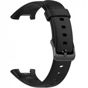Akcesoria do smartwatchy - Fixed Silikonowy pasek Silicone Strap do Xiaomi Mi Smart Band 7 Pro, czarny - miniaturka - grafika 1
