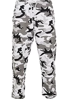 Spodenki męskie - Urban Classics Męskie spodnie treningowe Basic Camo 2.0, spodnie rekreacyjne, Snow Camouflage, 3XL - grafika 1