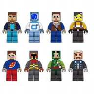 Klocki - KLOCKI MAGNETYCZNE W STYLU MINECRAFT- SZEŚCIANY 27SZT + 4X FIGURKA + WOREK - miniaturka - grafika 1