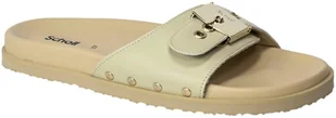 Klapki Komfortowe Scholl F31205 Pescura Anne White Skóra Naturalna - SCHOLL - Klapki i japonki damskie - miniaturka - grafika 1