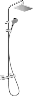 Hansgrohe Vernis Shape Zestaw prysznicowy natynkowy z deszczownicą chrom 26319000 - Zestawy prysznicowe - miniaturka - grafika 1