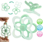 Gryzaki dla dzieci - Gryzak silikonowy kwiatek sensoryczny na ząbkowanie uspokajający SafeTeddy - miniaturka - grafika 1