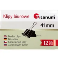 Spinacze i klipsy do papieru - Titanum Klipy biurowe 41mm - miniaturka - grafika 1