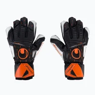Piłka nożna - Rękawice bramkarskie uhlsport Speed Contact Supersoft czarno-białe 101126601 9 - miniaturka - grafika 1