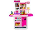 Zabawki AGD - Kuchnia Różowa z Wodą Garnki A - miniaturka - grafika 1