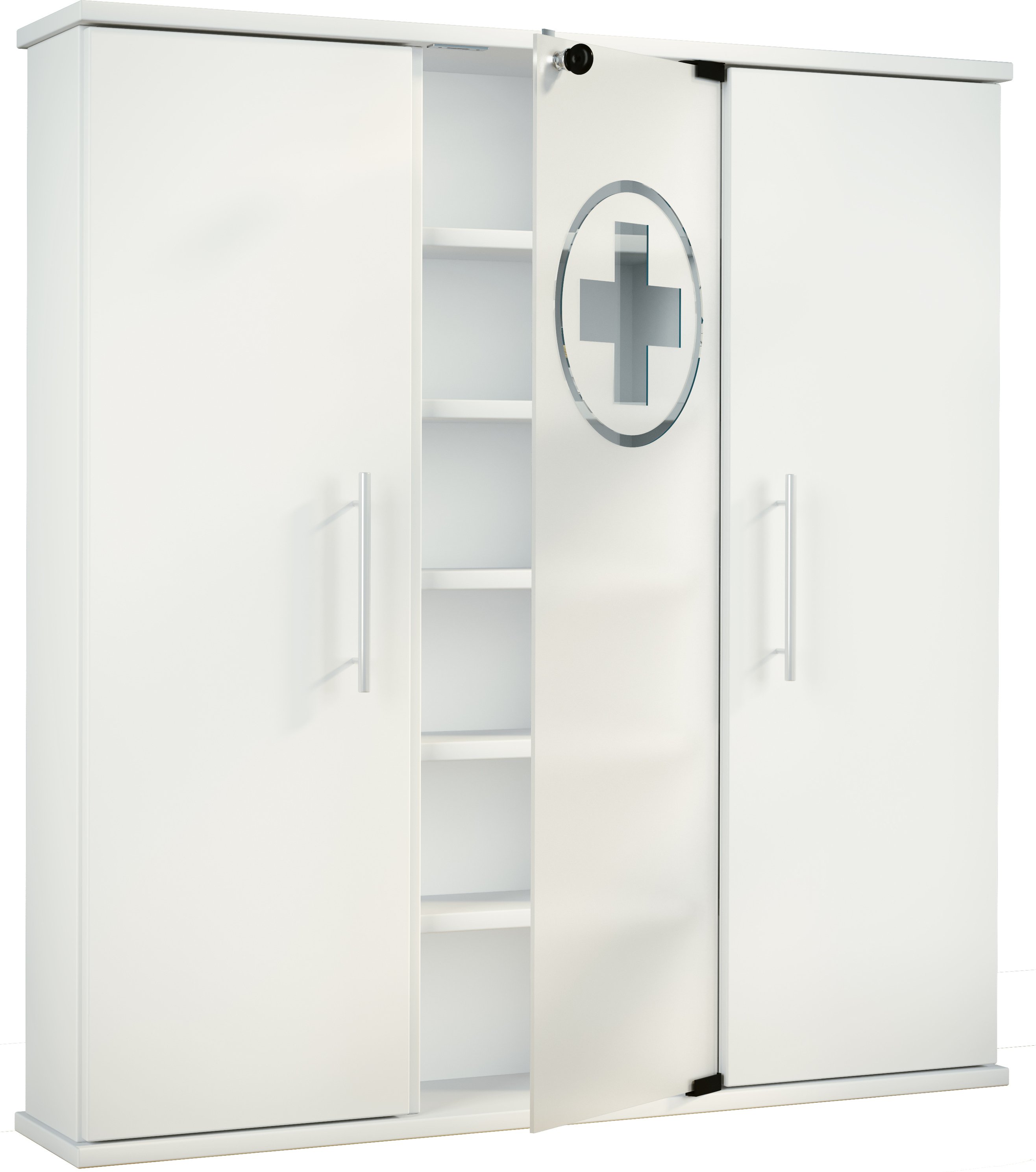 Santila szafka łazienkowa 3 drzwi biały.