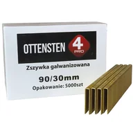 Gwoździe - Zszywki stolarskie TYP90 30mm 5000 szt. ZST9030G1 Ottensten 4PRO - miniaturka - grafika 1