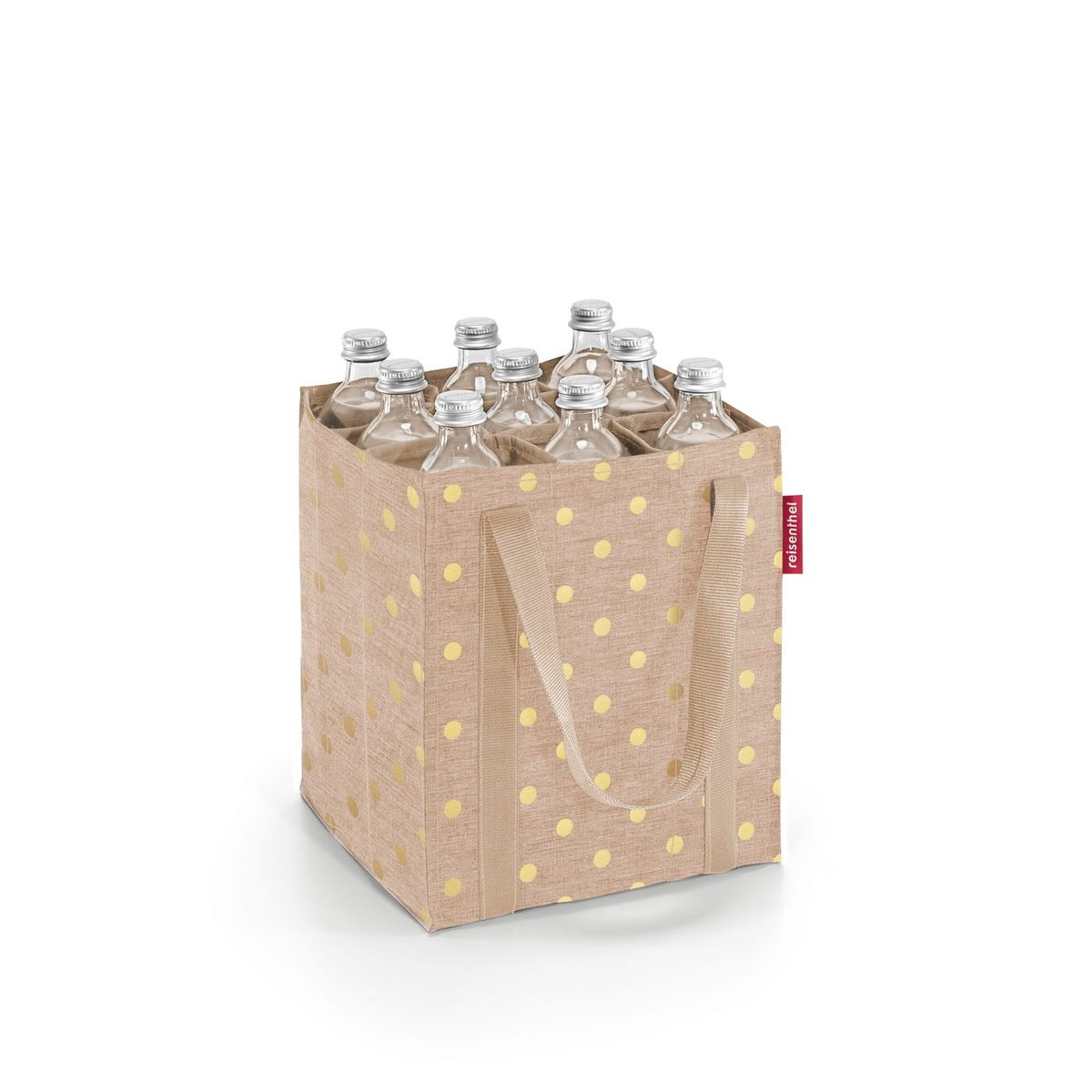 Torba BOTTLEBAG, metallic dots coffee, Reisenthel