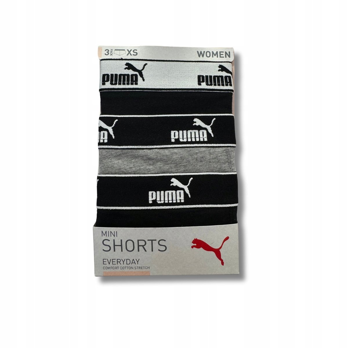 Puma Majtki Basic Mini Short 3-Pack 93533602 R Xs