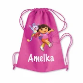 Plecaki worki - Worek Szkolny Na Buty Plecak Dora Poznaje Świat 2 - miniaturka - grafika 1