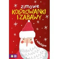 Pozostałe książki - Zielona Sowa Zimowe kolorowanki i zabawy z mikołajem - miniaturka - grafika 1