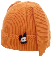 Czapki damskie - Czapka zimowa dla dzieci renifer ręcznie wykonana, czerwona - miniaturka - grafika 1