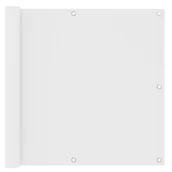 Parawany - vidaXL Parawan balkonowy, biały, 90x400 cm, tkanina Oxford vidaXL - miniaturka - grafika 1