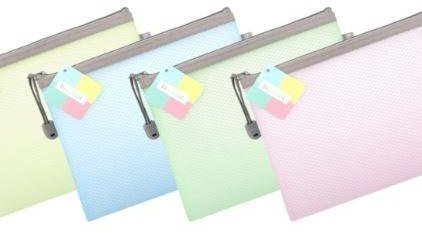 Biurfol Saszetka na zamek A5 EVA pastel mix 10szt
