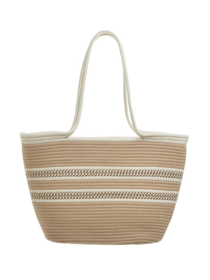 BLE Shopper bag w kolorze beżowym - 45 x 30 x 15 cm