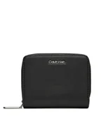 Portfele - Calvin Klein Mały Portfel Damski Ck Must Z/A Wallet W/Flap Md K60K607432 Czarny - miniaturka - grafika 1