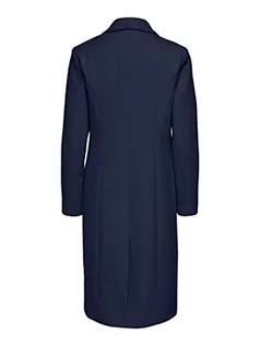 Płaszcze damskie - ONLY Damski płaszcz ONLEMMA Fitted OTW Coat, niebieski morski / szczegóły: SOLID, XL (2 sztuki) - grafika 1