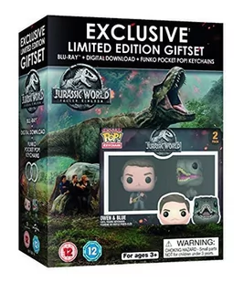 Jurassic World: Fallen Kingdom (Limited) Gift Set - 2 Funko Pocket POP! Exclusive Keychains (Jurassic World: Upadłe królestwo) - Filmy akcji Blu-Ray - miniaturka - grafika 1