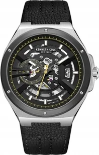 Zegarek Zegarek męski KENNETH COLE KCWGE0013701 czarny sportowy skeleton - Zegarki męskie - miniaturka - grafika 1