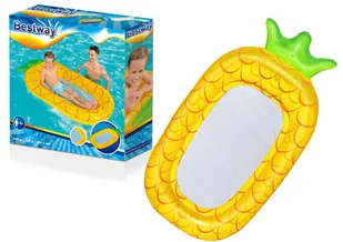 Dmuchany Materac z Siatką Ananas 186 x 112 cm Bestway 43644 - Materace dmuchane i koła do pływania - miniaturka - grafika 1