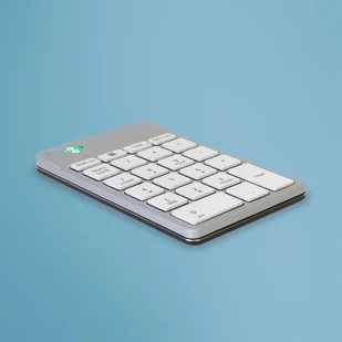 R-Go Tools Klawiatura numeryczna R-Go Numpad Break, ergonomiczna klawiatura numeryczna z oprogramowaniem pauzy, Bluetooth, biała - Klawiatury - miniaturka - grafika 1