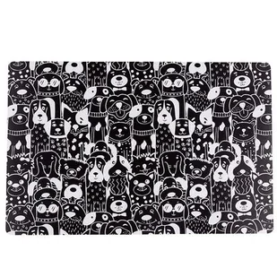 Mata stołowa zwierzaki 28 x 43 cm czarny pies - Obrusy i serwetki - miniaturka - grafika 1