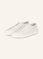 Sneakersy damskie - Santoni Sneakersy Clean Icon weiss - miniaturka - grafika 1