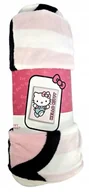 Koce i narzuty dla dzieci - CARBOTEX Flanelowy koc kocyk dziecięcy HELLO KITTY 130x160 cm - miniaturka - grafika 1