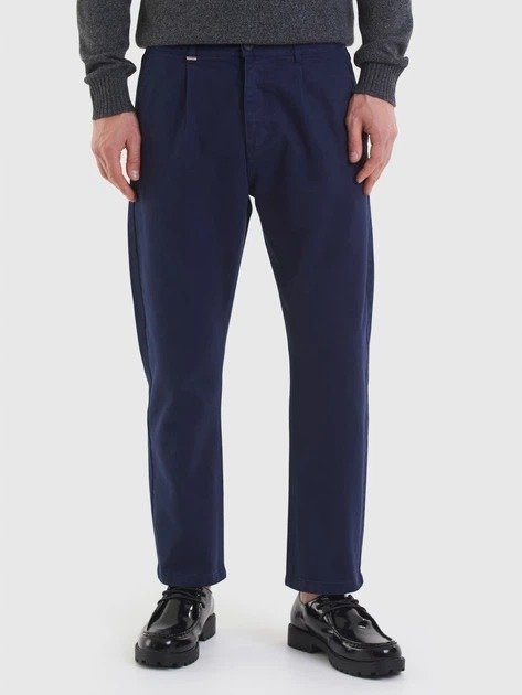 UNITED COLORS OF BENETTON GRANATOWE CASUAL CHINOSY NA CO DZIEŃ 33 7CA