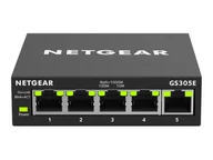 Przełączniki KVM - NETGEAR GS305E-100PES Netgear 5PT GIGE SMART MANAGED PLUS SOHO SWITCH (GS305E) - miniaturka - grafika 1