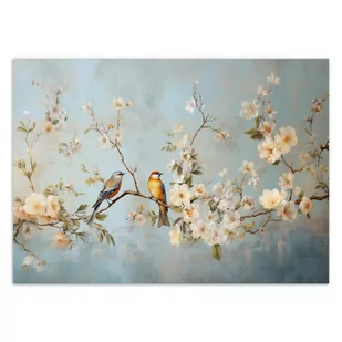 Fototapeta, Ptaki na gałęzi Chinoiserie (Rozmiar 150x105) - Fototapety - miniaturka - grafika 3