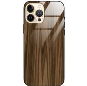 Etui i futerały do telefonów - Etui drewniane iPhone 13 Pro Max Premium Wood Brown Forestzone Glass - miniaturka - grafika 1