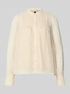 Bluzki damskie - Bluzka szyfonowa o kroju regular fit z fakturą dobby model ‘LEAH ANNIKA’ - miniaturka - grafika 1