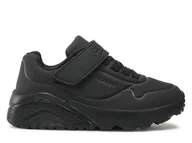 Buty dla dziewczynek - Buty dziecięce Skechers 403695LBBK UNO LITE VENDOX Czarne - miniaturka - grafika 1