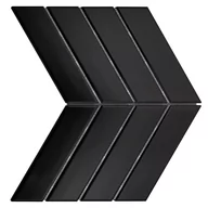 Płytki ceramiczne - Mozaika ceramiczna Royal Chevron Balck 31.8x22.4 cm - miniaturka - grafika 1