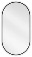 Lustra - Mexen Loft lustro łazienkowe owalne 75 x 40 cm, rama czarna - 9851-075-040-000-70 - miniaturka - grafika 1