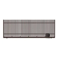 Ogrodzenia - Polbram Brama przesuwna bez przeciwwagi Negros 4x1,5 m prawa brązowa automat - miniaturka - grafika 1