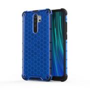 Etui i futerały do telefonów - Honeycomb etui pancerny pokrowiec z żelową ramką Xiaomi Redmi Note 8 Pro niebieski - miniaturka - grafika 1