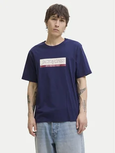 Jack&Jones T-Shirt Rinwood 12283628 Niebieski Regular Fit - Koszulki męskie - miniaturka - grafika 1