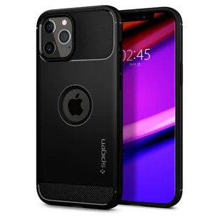 Spigen RUGGED ARMOR IPHONE 12 PRO MAX MATTE BLACK - Etui i futerały do telefonów - miniaturka - grafika 2