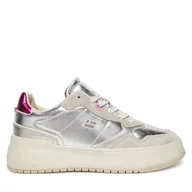 Sneakersy damskie - Sneakersy D.Franklin DFSH321095 Srebrny - miniaturka - grafika 1