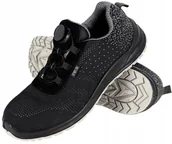 Obuwie robocze - Reis BRDROP-ROL S1 SR FO Półbuty bezpieczne zapięcie pokrętło stalowy podnosek tkanina podeszwa antypoślizgowa olejoodporna czarno-szary 47 - miniaturka - grafika 1