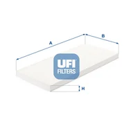 Filtry kabinowe - Filtr, wentylacja przestrzeni pasażerskiej UFI Filtry 53.024.00 - miniaturka - grafika 1