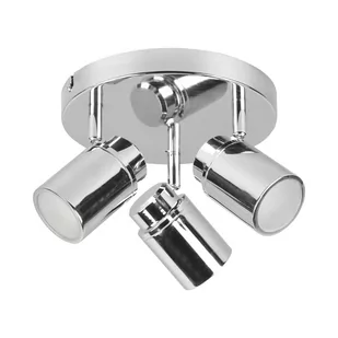 Metalowa lampa punktowa w kolorze błyszczącego srebra Angelo – Trio - Lampy sufitowe - miniaturka - grafika 1