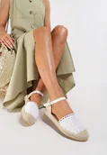 Espadryle damskie - Białe Espadryle Maiseis - miniaturka - grafika 1